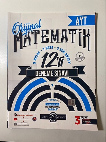 Orijinal AYT matematik branş denemesi