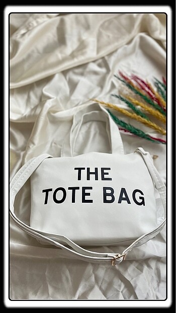 KADIN BEYAZ TOTE BAG ASKILI EL KOL ÇANTASI