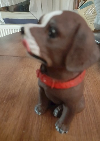 Renkli Kahverengi Köpek Biblo - Görsel 3