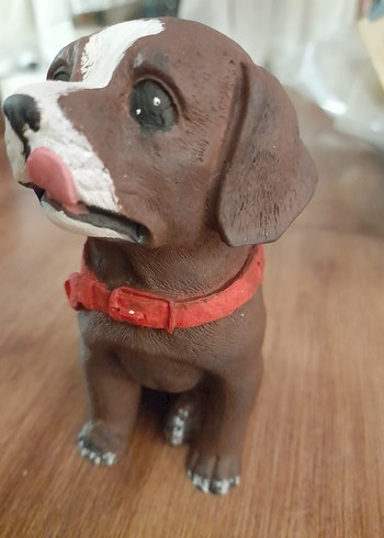 Renkli Kahverengi Köpek Biblo - Görsel 4