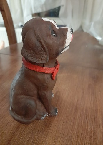 Renkli Kahverengi Köpek Biblo - Görsel 2