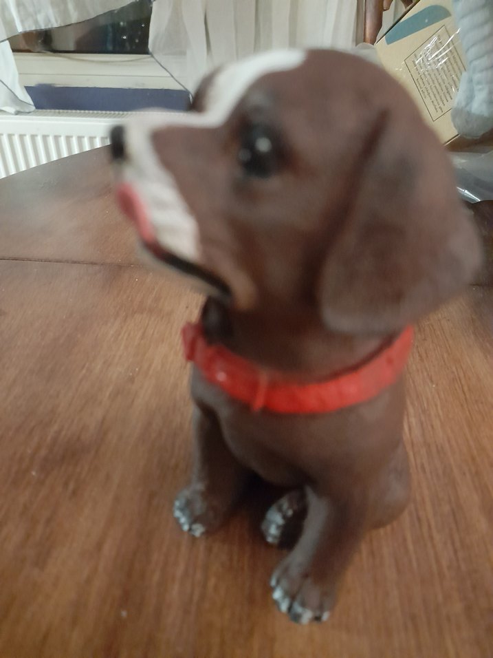 Renkli Kahverengi Köpek Biblo - Görsel 3