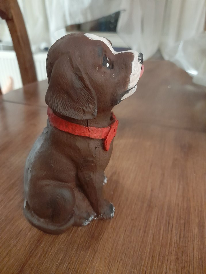 Renkli Kahverengi Köpek Biblo - Görsel 2