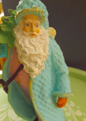 Turkuaz Renkli Pastel Figürin - Görsel 3