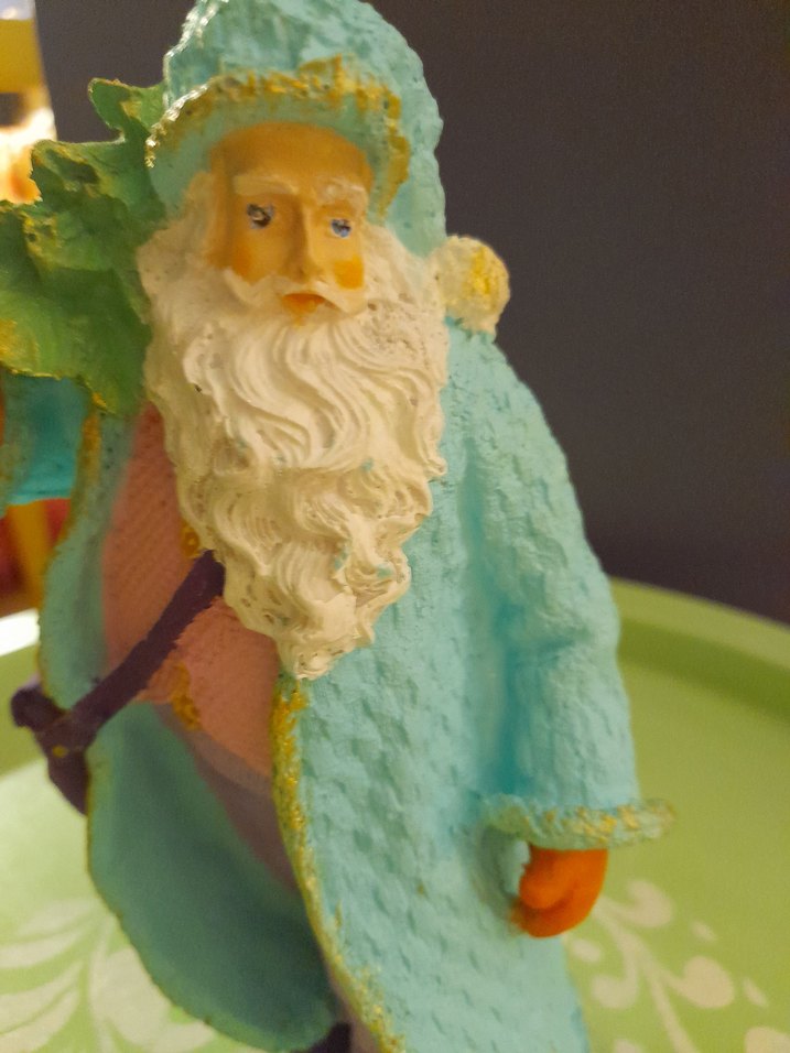 Turkuaz Renkli Pastel Figürin - Görsel 3