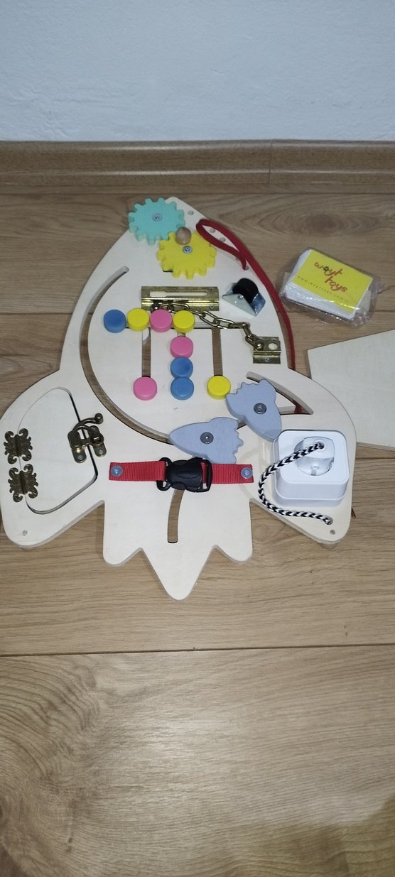 Oyuncak roket ahşap aktivite tahtası - Görsel 5