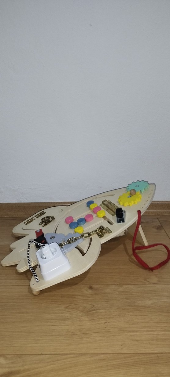 Oyuncak roket ahşap aktivite tahtası - Görsel 2