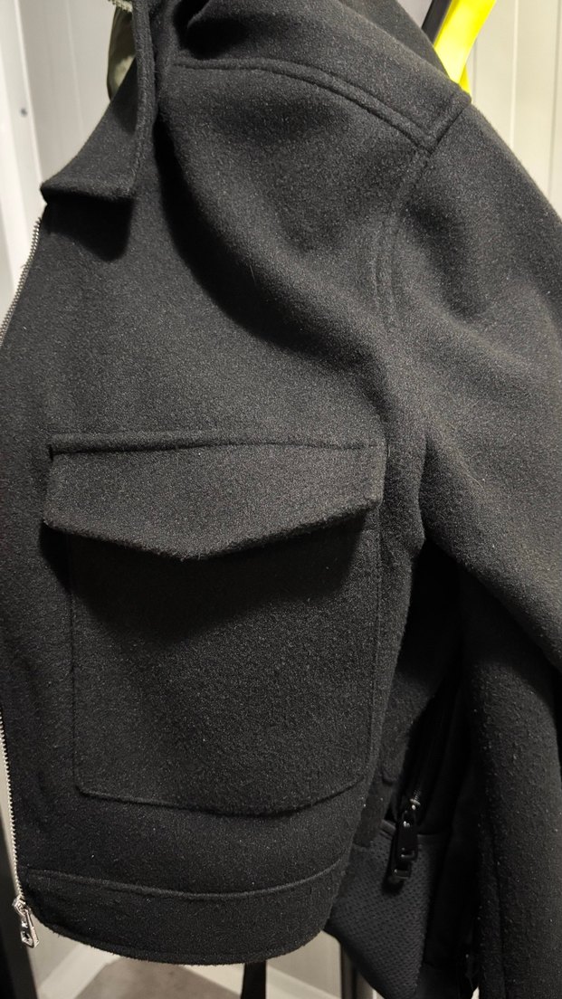 Fermuarlı Siyah Kadın Crop Ceket - Görsel 5