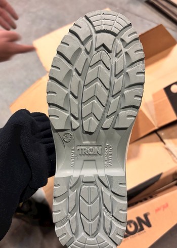 Beyaz Erkek Bot Velcro Bağlama iş ayakkabısı - Görsel 4