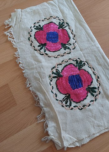 Vintage Love Nakışlı Çok Renkli Mutfak Havlusu peşkir
