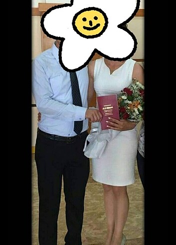 m Beden beyaz Renk elbise