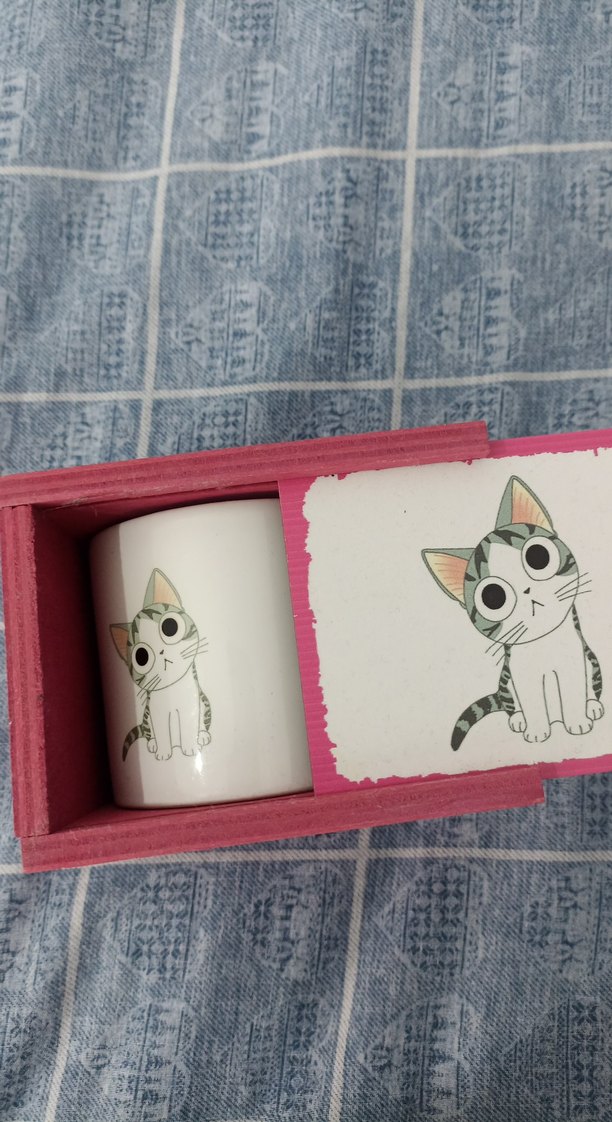 Kedi Temalı Kutulu Bardak/Kupa - Görsel 3