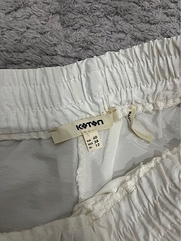 l Beden beyaz Renk Paraşüt pantolon