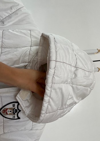 Bebek Beyaz Kapitone Tulum - Görsel 5