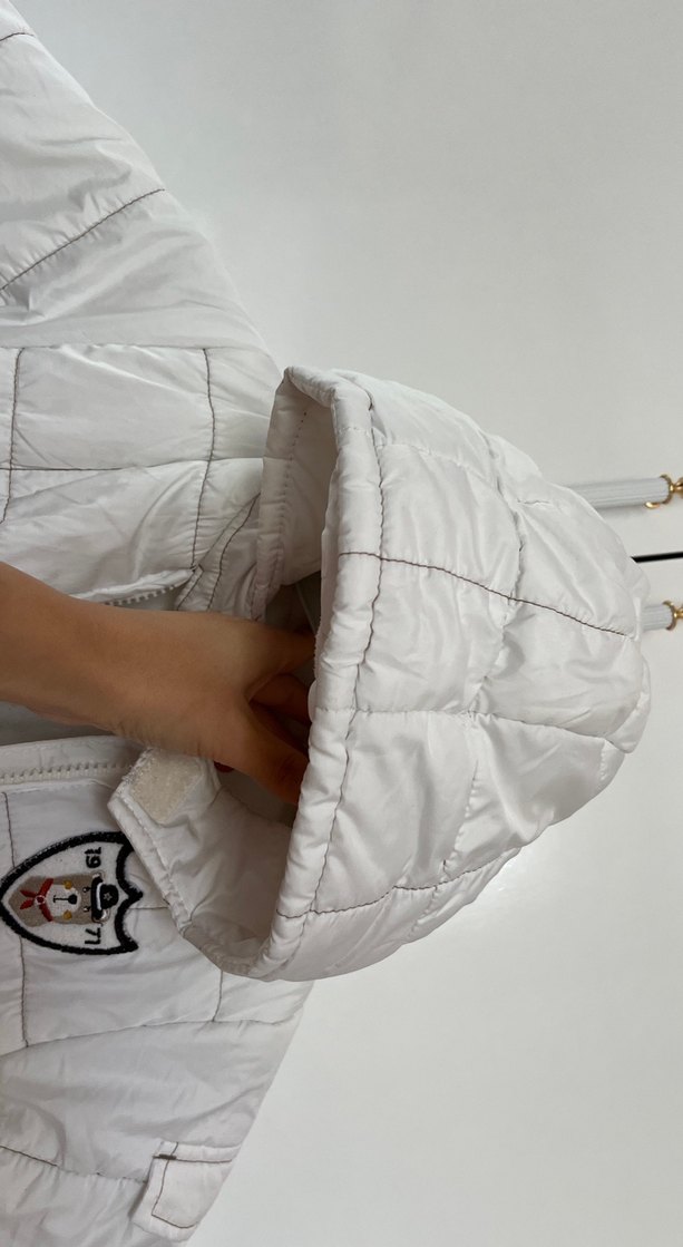 Bebek Beyaz Kapitone Tulum - Görsel 5