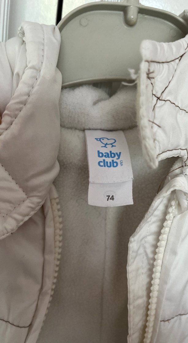 Bebek Beyaz Kapitone Tulum - Görsel 4