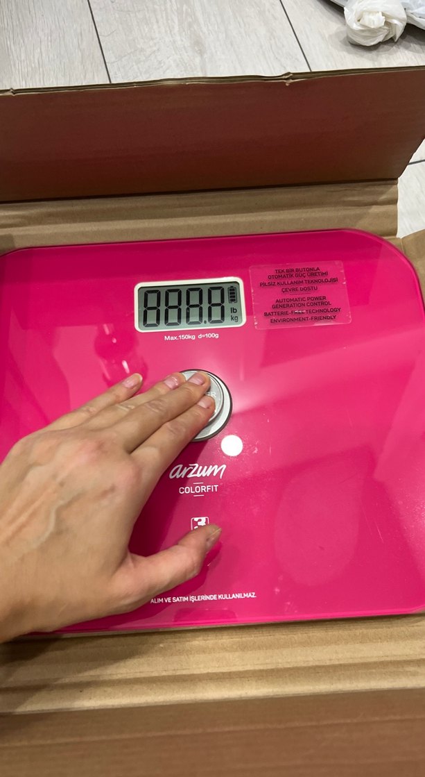 Arzum Colorfit Pembe Dijital Baskül - Görsel 4