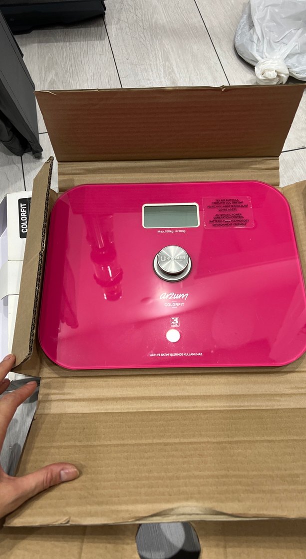 Arzum Colorfit Pembe Dijital Baskül - Görsel 3