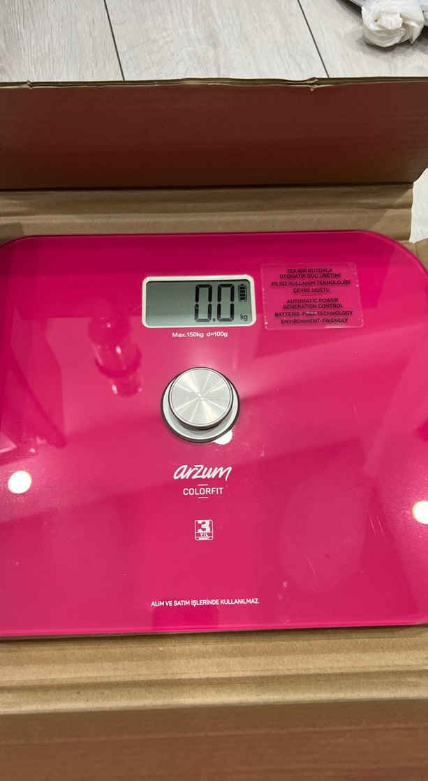 Arzum Colorfit Pembe Dijital Baskül - Görsel 5