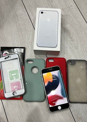 Gri iPhone 7 128gb + 4 Kılıf - Görsel 2