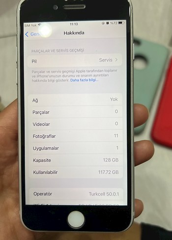 Gri iPhone 7 128gb + 4 Kılıf - Görsel 11