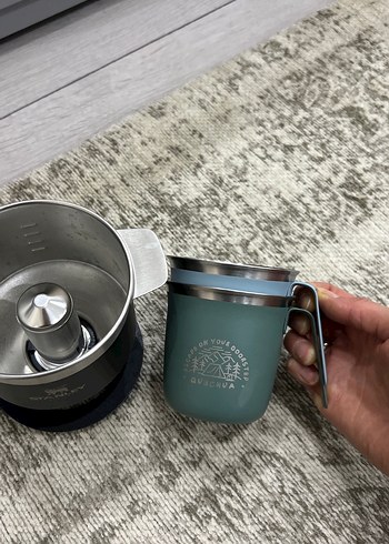 Stanley Siyah filtre kahve demleme aparatı + 2 adet çelik kupa - Görsel 12