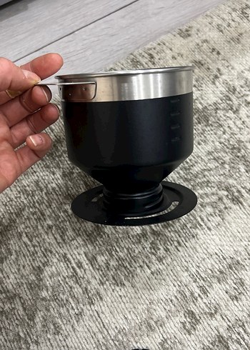 Stanley Siyah filtre kahve demleme aparatı + 2 adet çelik kupa - Görsel 8