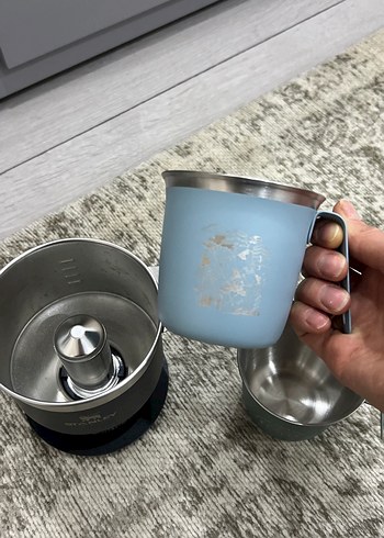 Stanley Siyah filtre kahve demleme aparatı + 2 adet çelik kupa - Görsel 13