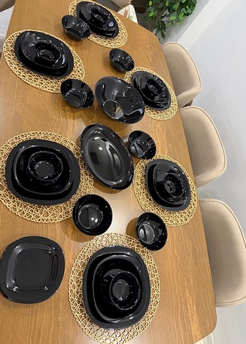 Luminarc arcopal Siyah Yemek Takımı ve salata seti - Görsel 3