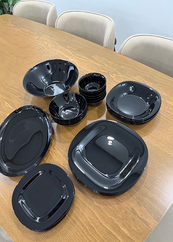 Luminarc arcopal Siyah Yemek Takımı ve salata seti - Görsel 4