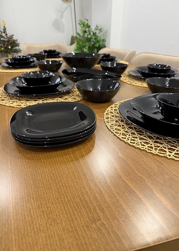 Luminarc arcopal Siyah Yemek Takımı ve salata seti - Görsel 2