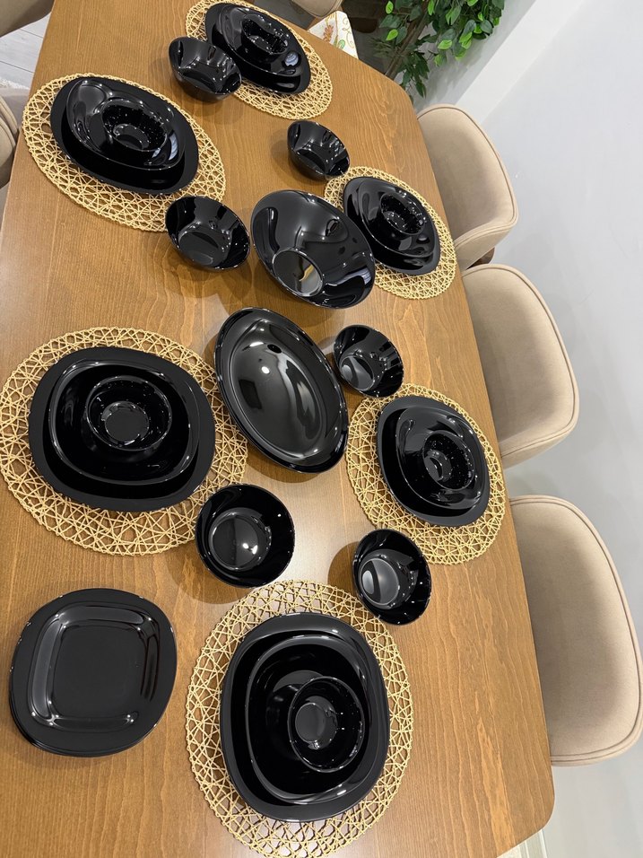 Luminarc arcopal Siyah Yemek Takımı ve salata seti - Görsel 3