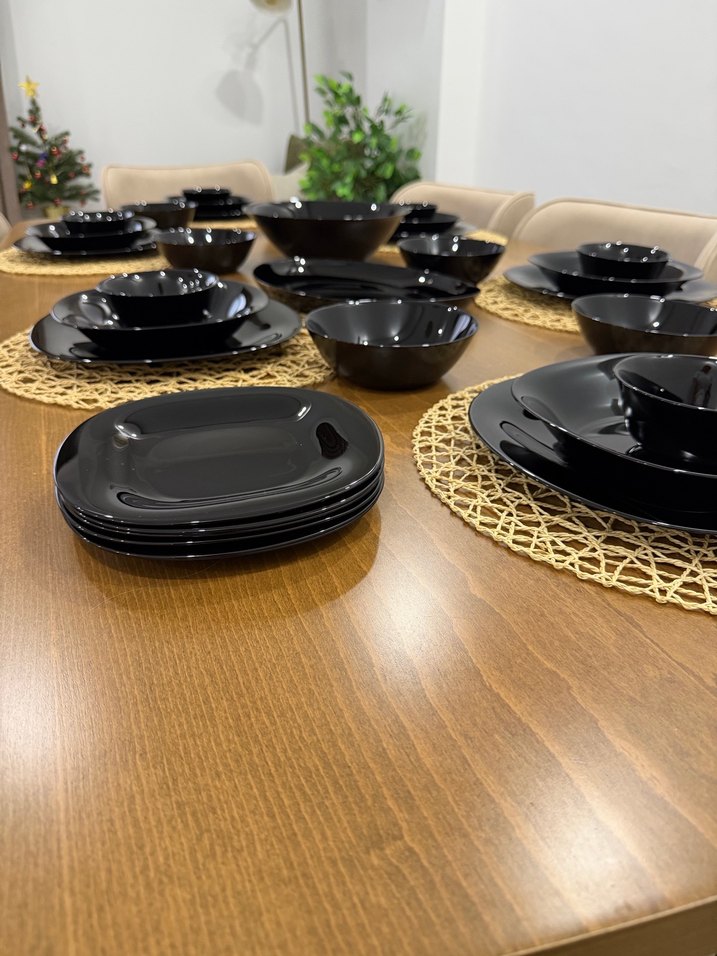 Luminarc arcopal Siyah Yemek Takımı ve salata seti - Görsel 2
