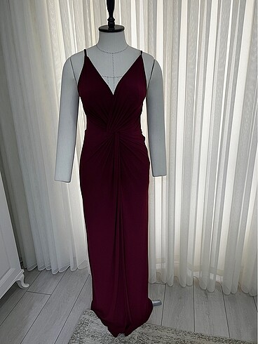Trendyol & Milla Bordo abiye elbise