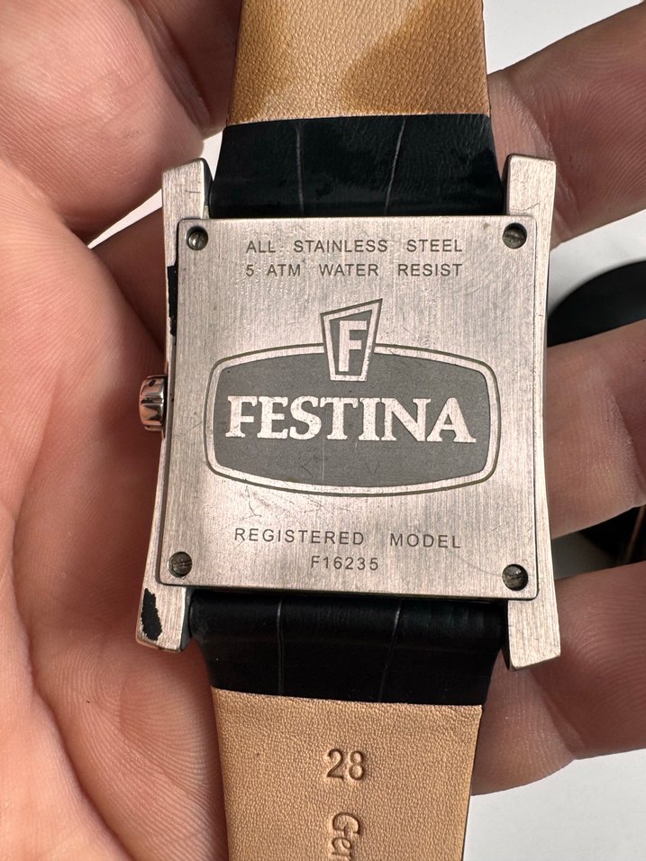 Orjinal festina Turuncu Detaylı Erkek İş Saati - Görsel 4