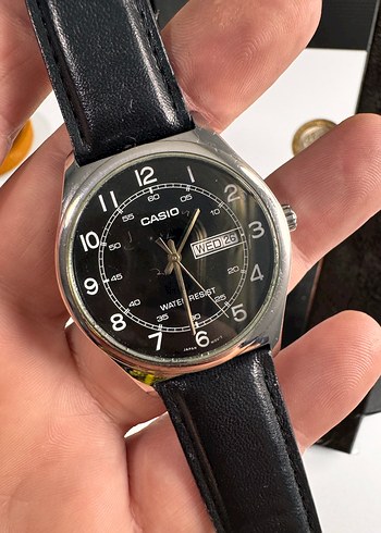 Siyah Klasik Casio Erkek Kol Saati - Görsel 7