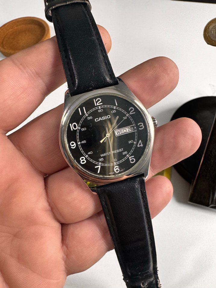 Siyah Klasik Casio Erkek Kol Saati - Görsel 2