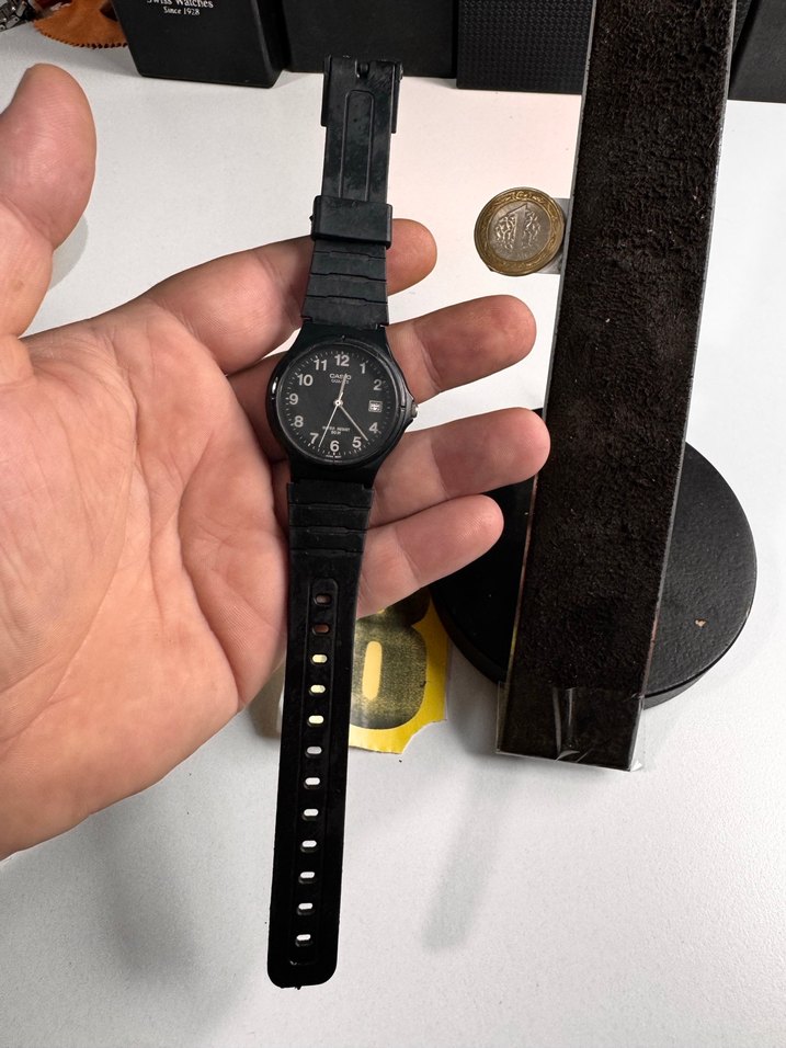 Siyah Klasik Casio Erkek Kol Saati - Görsel 5