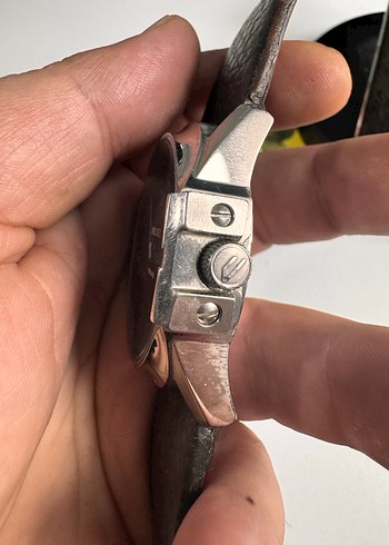 Orjinal Diesel Erkek Kahverengi Deri Biker Saat - Görsel 2