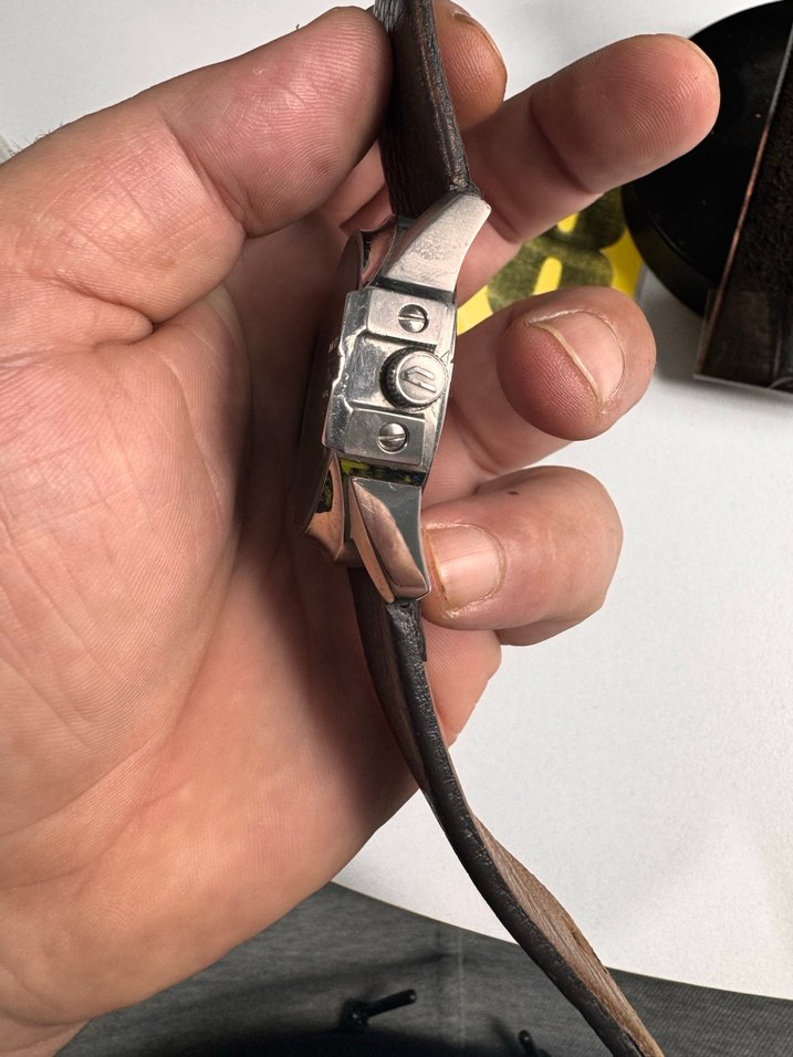 Orjinal Diesel Erkek Kahverengi Deri Biker Saat - Görsel 5