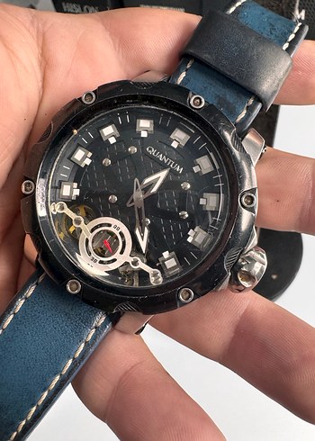 Orjinal Quantum Siyah Erkek Biker Saat - Görsel 5