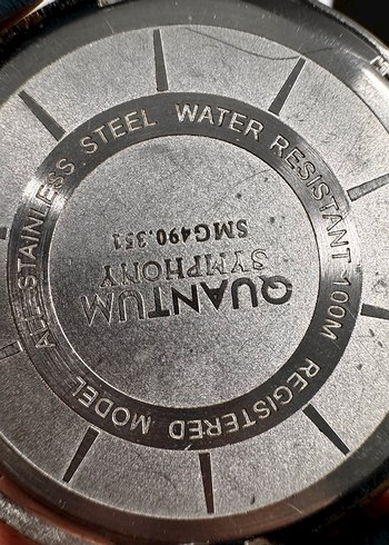 Orjinal Quantum Siyah Erkek Biker Saat - Görsel 6