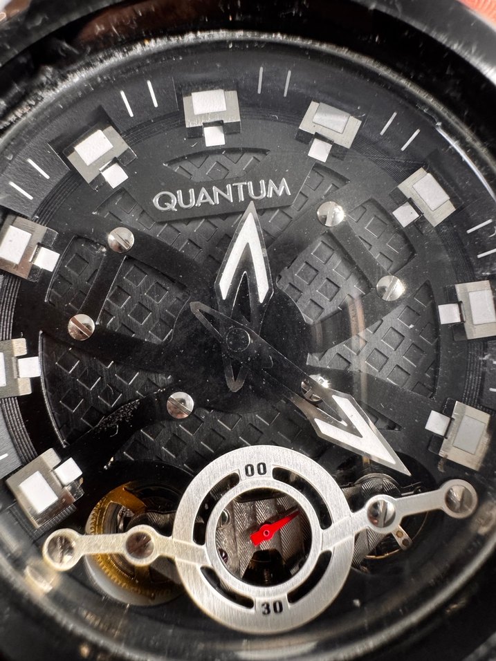 Orjinal Quantum Siyah Erkek Biker Saat - Görsel 3