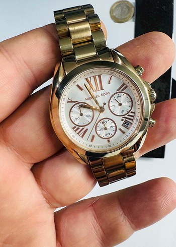 Orjinal Michael Kors Kadın Altın Renkli Klasik Saat