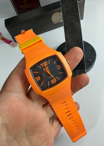 Swatch Orjinal Beverl Hills Polo Canli Turuncu Kare Kol Saati