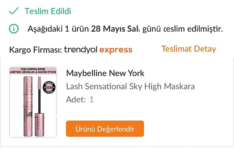 Beden Renk Maybelline New York Sky High Maskara