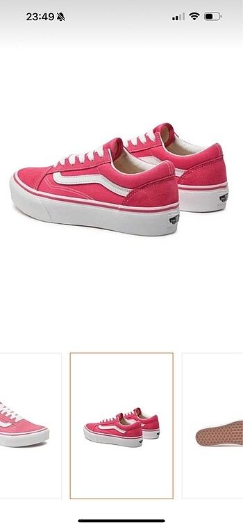 Vans pembe ayakkabı