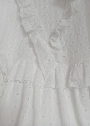 Trendyol marka Beyaz Uzun Kadın Elbise - Görsel 8