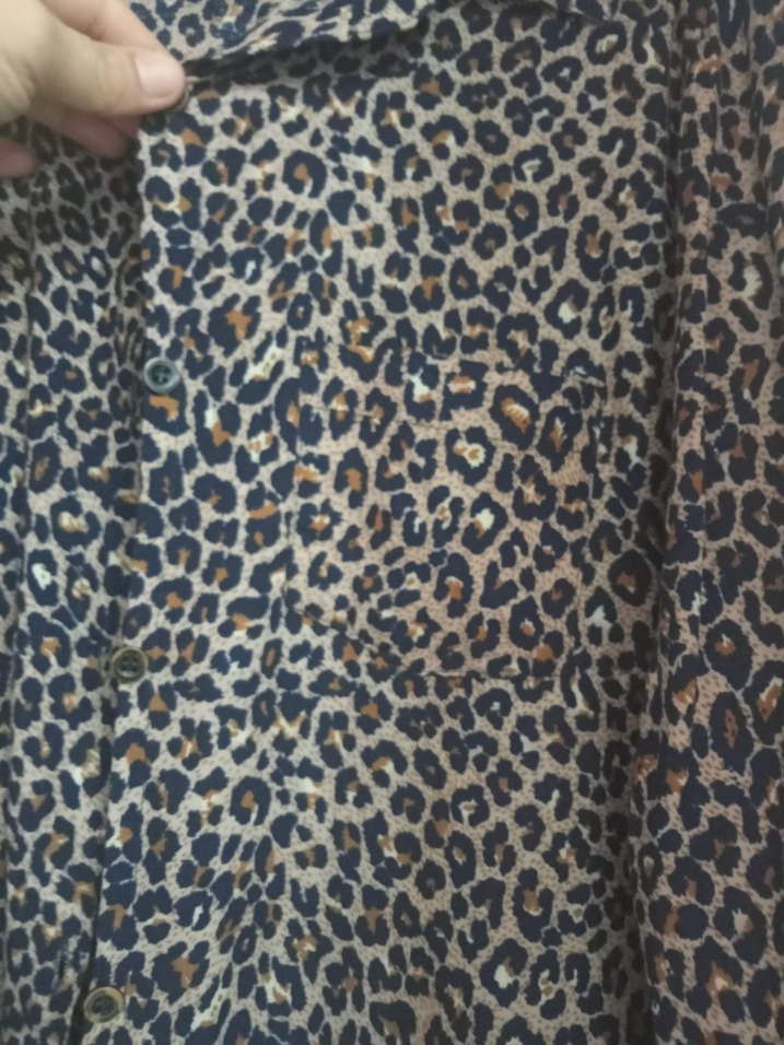 Leopar Desenli Kadın Gömlek - Görsel 5