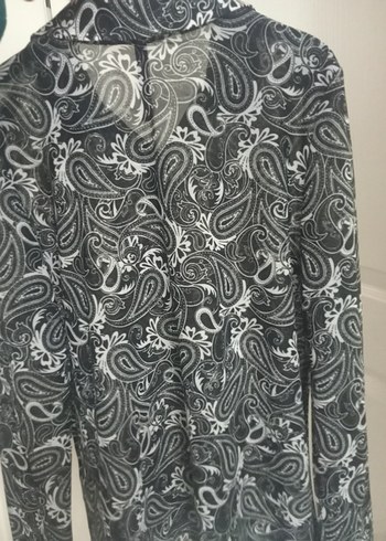 Desenli kadın gömlek - Görsel 4